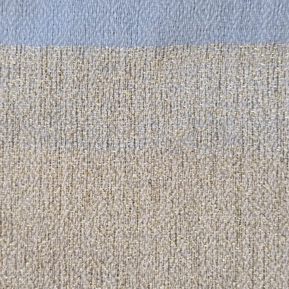 NWOT Cashmere Scarf GOLD & Blue